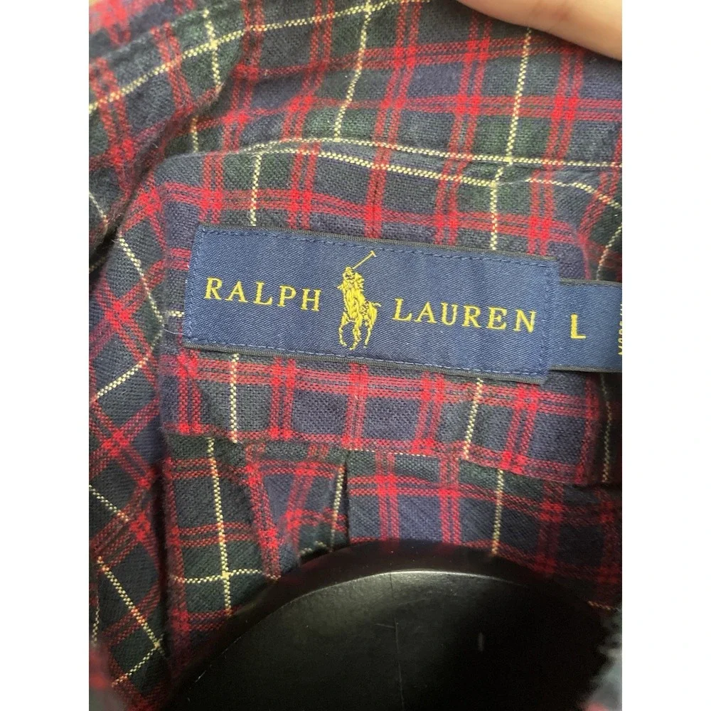 Polo Ralph Lauren Men's L Plaid Long Sleeve Button Down